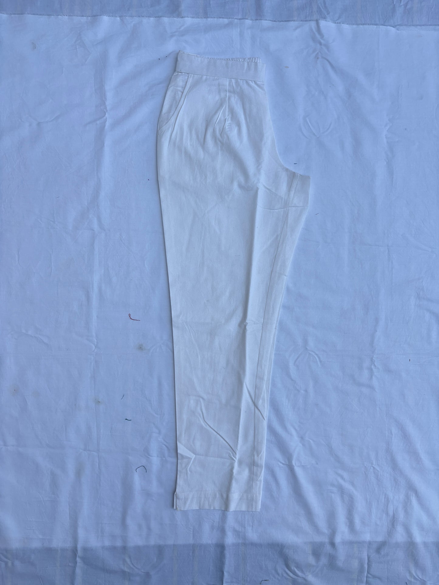 White Airy Linen Cotton Pants