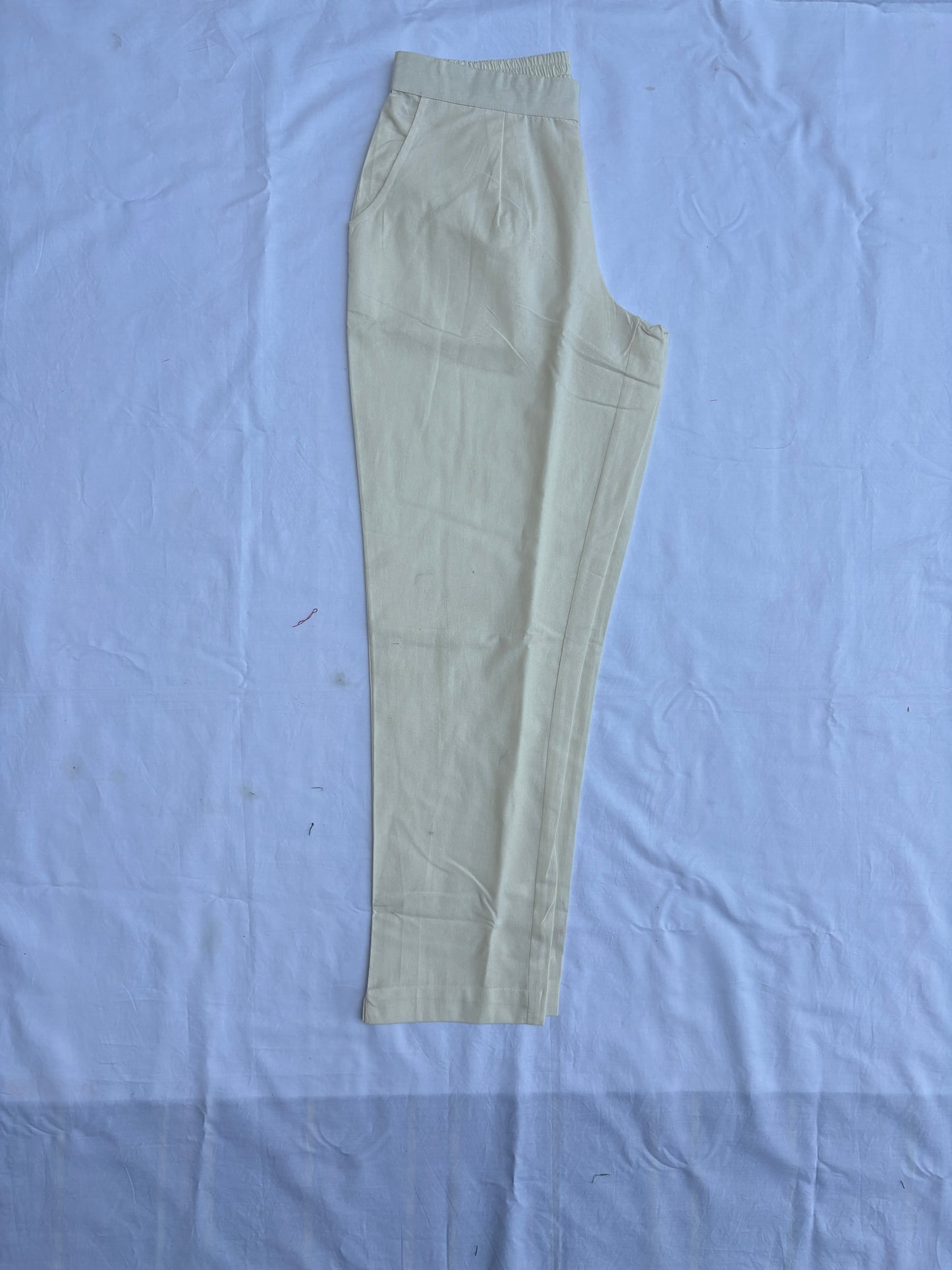Off-White Airy Linen Cotton Pants