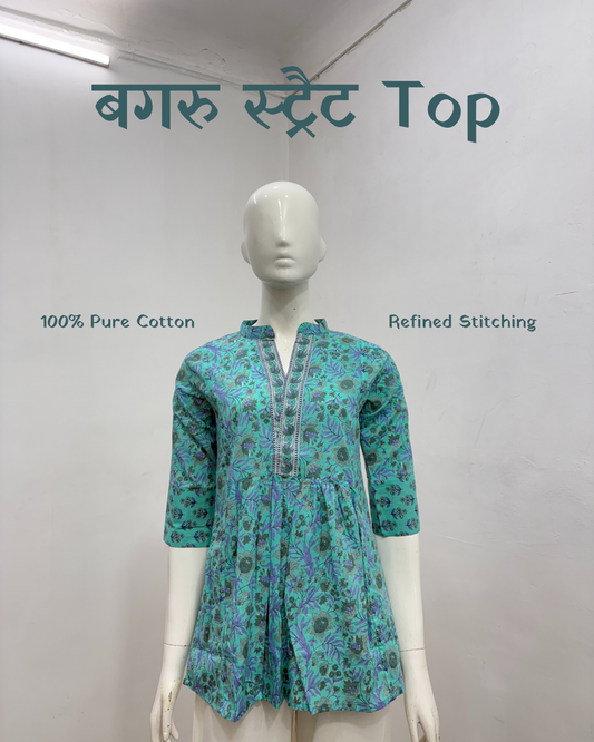 Bagru Style Top