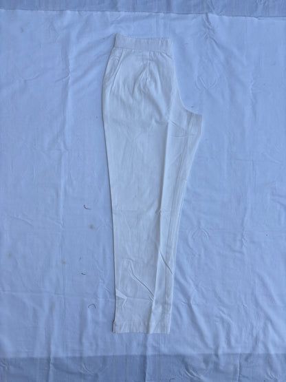 White Airy Linen Cotton Pants