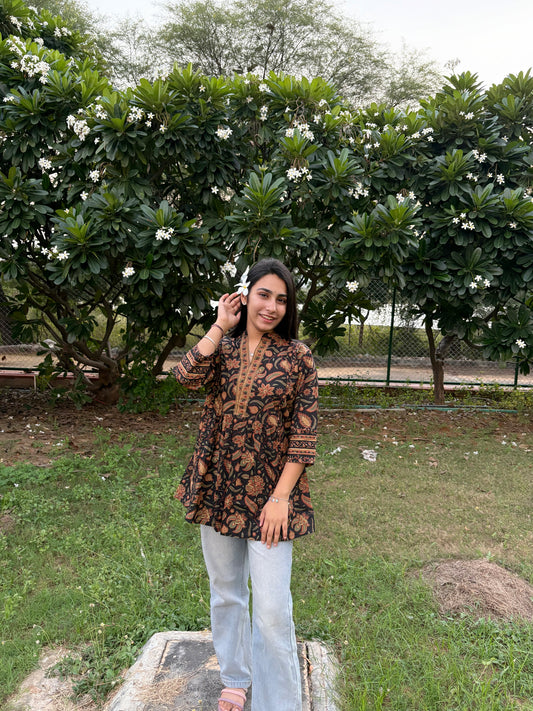Bagru Style Top