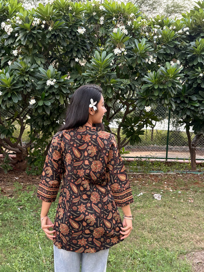 Bagru Style Top
