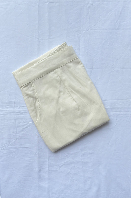 Off-White Airy Linen Cotton Pants