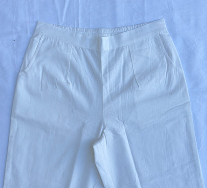 White Airy Linen Cotton Pants
