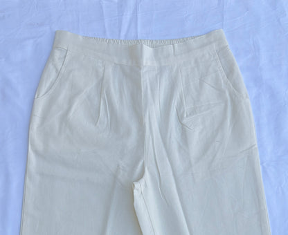 Off-White Airy Linen Cotton Pants